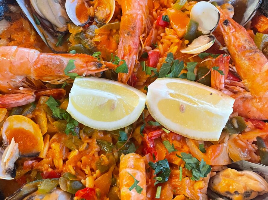 Traditional Spanish paella