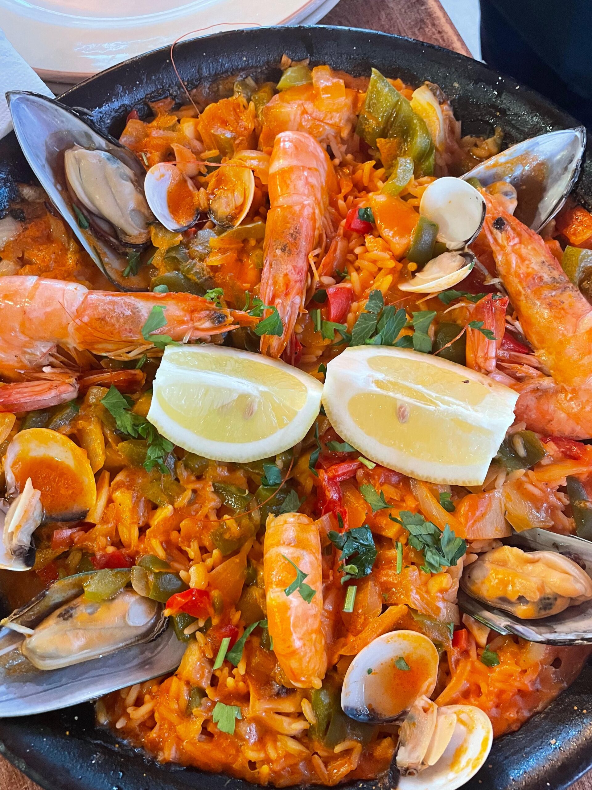 Traditional Spanish paella